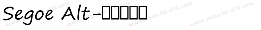 Segoe Alt字体转换